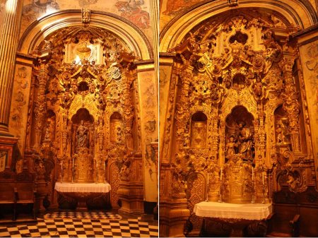 Retablos laterales del altar mayor de la Sacra Capilla del Salvador de Úbeda